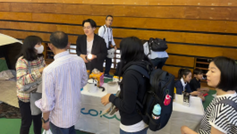第45回 イビデングループハツラツ運動会にて、防災グッズの展示を行いました